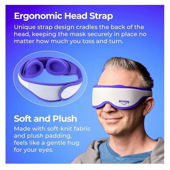 Blinkjoy Hydrating Sleep Mask 2nd Gen Dry Eye Night Mask w/ Case & Box - Picture 12 of 16